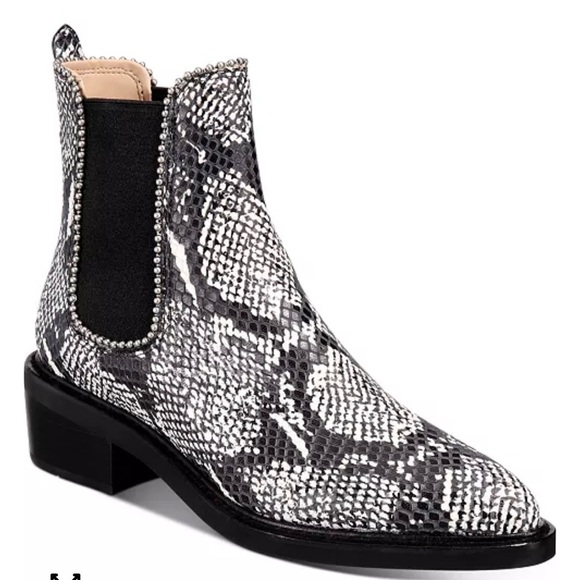 Coach Shoes - COACH Women's‎ Bowery Snakeskin Beadchain Chelsea Booties 8M